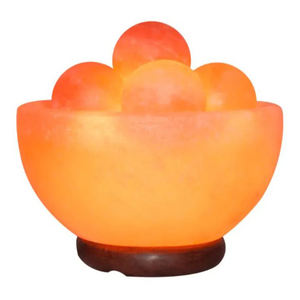 2024 gros sculpté naturel himalayen rose sel lampe feu bol avec boule ronde du Pakistan - Product Image 6