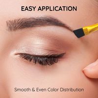 Pinceau à sourcils angulaire de qualité supérieure avec manche en bambou, fibres synthétiques, teinte, gel de maquillage, lamination, cire pour l'utilisation d'un crayon à sourcils