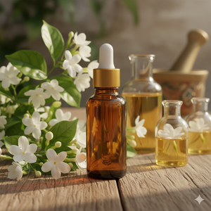 Pure Mogra Essential <b>Oil</b> | Jasmine Sambac <b>Oil</b> for Aromatherapy, Perfumery & Wellness by Ayursav - Product Image 3