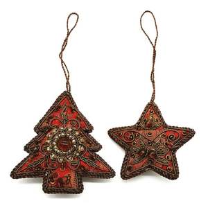Zari Perchas de Navidad Diseño moderno ZariStar Holiday Treasures Roscado Noel para decoración del hogar para Pascua - Product Image 2