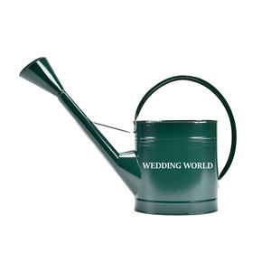 Yellow Powder Coated Handmade Luxury Metal Water Can Customized Size <b>Garden</b> Ware Watering Cane Classic New Metal Water Can - Product Image 4