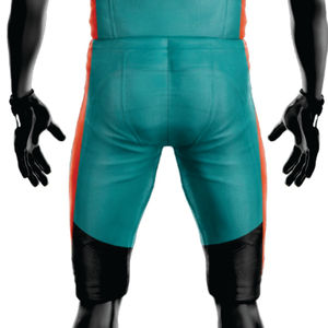 Personalizado 100% Poliéster Sublimado Uniforme de Fútbol Americano Transpirable Blanco Verde Tackle Twill Team Gear Short Jersey Frente Logo - Product Image 4