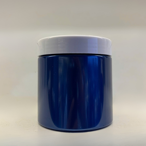 PET azul oscuro boca ancha 200ml tarros cosméticos de plástico personalizables para crema de ojos mascarilla facial y Exfoliantes corporales uso Industrial - Product Image 5