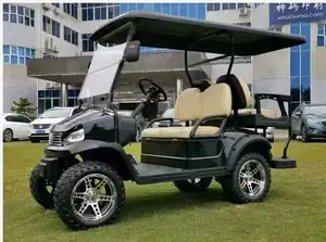 Coche de golf con neumáticos todoterreno, nuevo estilo, 4 asientos