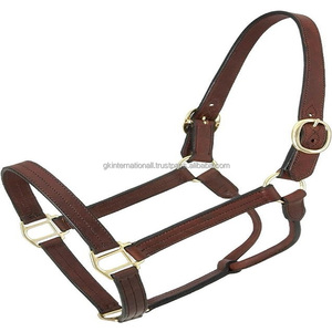Cabestro de caballo de cuero de sillín grueso negro o Habana con acolchado suave y costuras duraderas Herrajes de níquel o latón de alta resistencia - Product Image 6