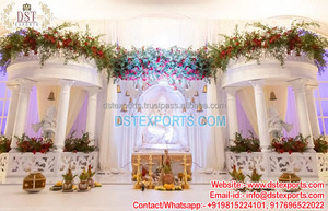 กรอบรูปหน้าต่างงานแต่งงานแบบเอเชียที่ทันสมัยการออกแบบเป็นเส้นใยสำหรับตกแต่งฉากหลังในงานแต่งงาน - Product Image 5