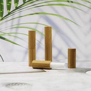 Tubo cosmético natural con logotipo personalizado, barra de labios de bambú sostenible, tubos de embalaje para cosméticos ecológicos - Product Image 5