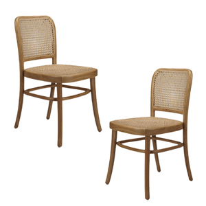 Chaises de jardin en rotin en bois massif naturel et écologique Chaises de salle à manger sans accoudoirs Meilleure qualité pour le mobilier extérieur et intérieur - Product Image 6