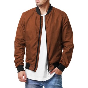 2025 hommes rétro décontracté Baseball veste fermeture éclair toile tissu impression mince col montant pour printemps automne hiver Sports de plein air - Product Image 5