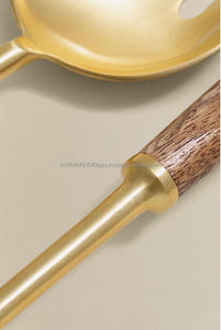 Premium Quality New Design Metal <b>Salad</b> <b>Server</b> With <b>Wood</b> Handle From Indian Manufacturer & Exporter - Product Image 4