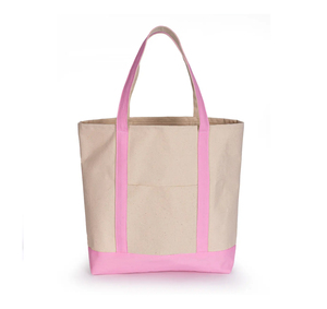 Wholesale 16oz Canvas Tote <b>Bag</b> Custom Logo Heavy Duty Cotton Shopper Pocket Large Reusable Custom Color Zipper Closure - Product Image 1