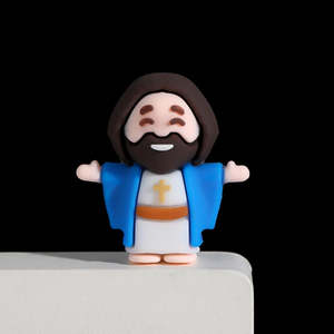 Jesus cattolico religioso statua Set di plastica artigianato per la decorazione della casa per le vacanze di Natale e di Pasqua - Product Image 3