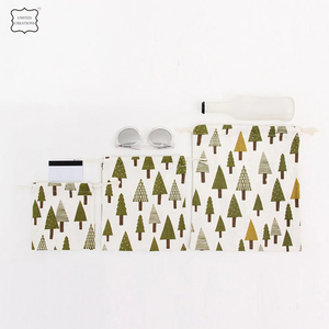 Sac à cordon en toile de coton biologique imprimé de logo personnalisé spacieux et durable avec une durabilité supplémentaire recyclable pour le shopping - Product Image 3