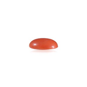 Piedra Preciosa Cuadrada de Coral Rojo Natural de 9.06 Quilates, Certificada por GIA, Pulida, Tratada con Calor, Colores Amarillo, Verde y Blanco, 3mm de Altura - Product Image 2