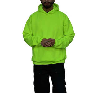 Sudadera con capucha de invierno bordada de gran tamaño de alta calidad para hombre, ropa de calle Lisa Unisex de algodón orgánico al por mayor personalizada 2025 - Product Image 1
