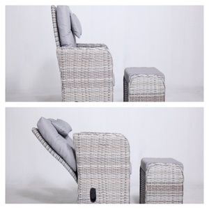 Vente en gros d'usine d'extérieur de haute qualité Ensemble de salon en rotin moderne de luxe le plus populaire Meubles de jardin en vente pour terrasse - Product Image 6