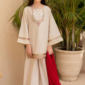 Salwar Kameez élégant et formel pour filles pakistanaises, vêtements de fête, broderie traditionnelle, tissu acrylique, pour les cérémonies de mariage, Lehenga - Product Image 1