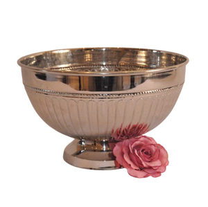 Florero de mesa de acero inoxidable para decoración del hogar, cuenco de fruta único para servir, a la venta, cuenco de acero metálico de alta calidad - Product Image 2