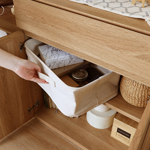 P27-03 Shirai ทันสมัยเฟอร์นิเจอร์สำหรับบ้านและห้องนั่งเล่นปรับได้ดีไซน์รวมเป็นหนึ่งเดียวเรียบง่ายด้วยลายไม้ธรรมชาติ - Product Image 3