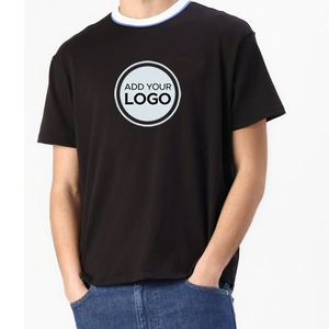 T-shirts Ringer vierges en coton et bambou, commande en gros, logo de marque personnalisé, vêtements haut de gamme, livraison DDP gratuite - Product Image 2