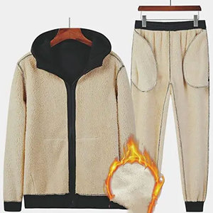 Survêtement personnalisé 100% polyester/coton respirant et écologique pour l'hiver, vêtements de sport élégants et chauds, streetwear, personnalisation - Product Image 2