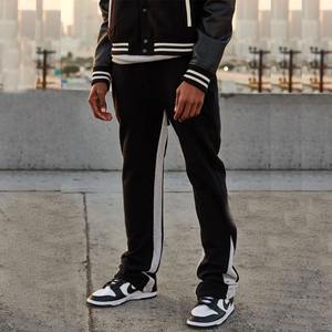 Pantalones de chándal apilados Casual Flared Jogger Track Graffiti Paint Splatter Pantalones Patchwork Cordón Cintura Hombres Flare Pantalones de chándal - Product Image 3