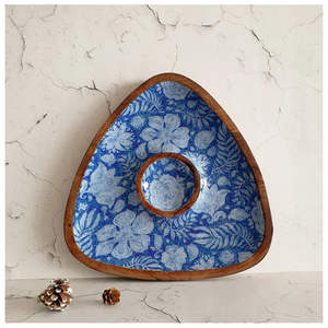 ชามใส่อาหารทำจากไม้ทรงสามเหลี่ยมสำหรับงานเลี้ยงในโอกาสต่างๆ - Product Image 1