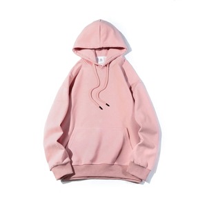 เสื้อฮู้ดคอกลมทรงหลวมสำหรับผู้ชายเสื้อสเวตเตอร์แบบมีฮู้ดสีทึบโอเวอร์ไซส์ออกแบบได้ตามต้องการ - Product Image 2