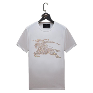 Camiseta con Estampado de Diamantes de Imitación para Hombre, Moda Urbana, Camiseta de Diamantes de Imitación de Alta Densidad, Sensación Premium - Product Image 3
