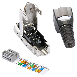 Set Rete "easy" Cavo di Installazione Cat.7 & Connettori Senza Attrezzi 3 Pezzi 100 m - Product Image 2