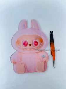 Latest Quality Sustainable Acrylic Labubu Doll Lash Tile With <b>Magnet</b> For Eyelash Extension Tweezers Custom Lash Tiles Available - Product Image 4