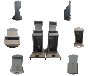 Boîtier de kiosque autoportant personnalisé OEM en acier thermolaqué, cadre de terminal d'affichage numérique, fabrication au Vietnam - Product Image 1