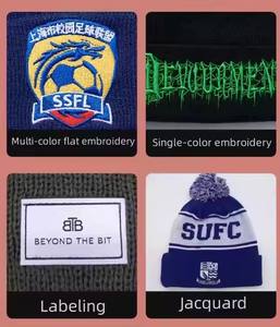 หมวกบีนนี่ไหมพรมอะคริลิคปักลาย 3 มิติ สไตล์ Y2K พร้อมโลโก้สั่งทำ มี 30 สี สำหรับทุกเพศ คุณภาพสูง เหมาะสำหรับใส่ไปชายหาดและใช้ในธุรกิจ - Product Image 4