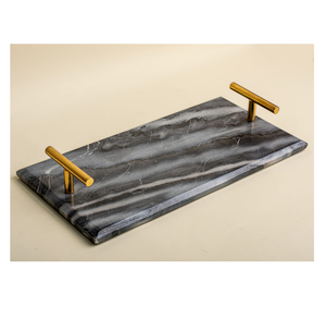 <b>Marble</b> Serving <b>Tray</b> Newly Fashionable Brass design Luxury <b>Marble</b> Storage <b>Tray</b> Cheap Price - Product Image 4