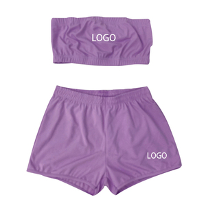 OEM logotipo personalizado verano caliente señora entrenamiento pantalones cortos de dos piezas conjunto de las mujeres 2025 - Product Image 4