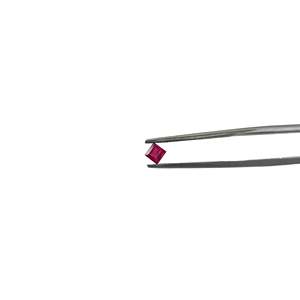 Rubis naturel non traité, carrés calibrés 2mm-4mm, forme coussin, pierre précieuse en vrac, matériau cristallin, taille personnalisable 3mm-10mm, thermique - Product Image 4