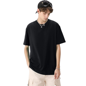 T-shirt Homme Oversize en Coton Lourd 100% de Haute Qualité Fabriqué au Bangladesh, Impression Personnalisée, Respirant, Anti-boulochage, Style Hip-Hop - Product Image 2