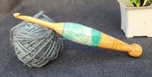 <b>Ergonomic</b> <b>Crochet</b> <b>Hooks</b> Easy Grip Wooden Resin Handle for Crocheting Best Gift Idea for Knitters - Product Image 6