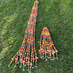 Décoratif belle multicolore Gotta Latkan avec guirlande de perles Gotta Bell Design guirlande de travail pour Festival, Haldi, Mehndi Decor - Product Image 2