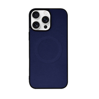 Étui de téléphone de luxe ultra-fin sans cadre pour iPhone 16 17 15 14 Plus 13 12 11 Pro Max, coque rigide en PC mat avec charge magnétique