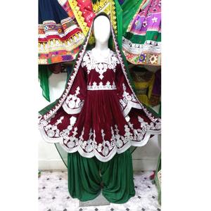 Color azul Vintage peso pesado musulmán fiesta lindos vestidos culturales afganos Envío Mundial Vintage KUCHI vestidos formales - Product Image 2