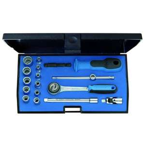 Jeu de douilles Gedore 1/4'' avec profil UD métrique, kit de 17 pièces - Product Image 1