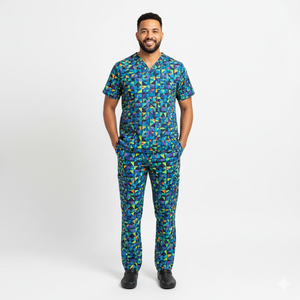 Conjuntos de Uniformes Médicos Premium para Hombre, Tela Suave y Duradera, Cómodos, Ideales para Personal de Salud, Hospitales, Clínicas y Uso Diario - Product Image 1