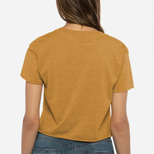 Camiseta Deportiva de Verano para Mujer, de Alto Rendimiento, Holgada, con Cuello en V, Manga Corta, Estilo Urbano, de Algodón, para Entrenamiento - Product Image 4