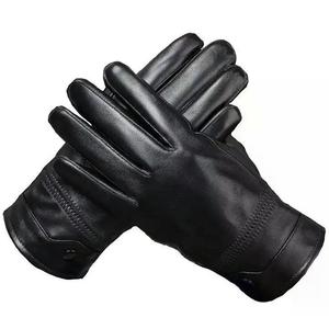Gants de ski d'hiver en cuir de qualité supérieure avec logo personnalisé, mitaines tactiles tendance en gros pour hommes et femmes - Product Image 6