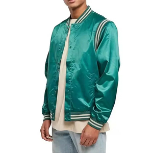 2025 nueva ropa de calle informal para hombres Cool Varisty chaqueta para hombres cuero Versity University Bomber College chaqueta para hombres - Product Image 4