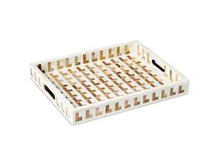 Bandeja de Servicio Moderna con Incrustaciones de Hueso Floral de Alta Calidad, con Color y Forma Personalizados para Decoración de Restaurantes y Hogares - Product Image 6