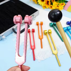 Diapasones de Colores con Peso, 7 Piezas, para Sanación, Equilibrio del ADN, Vibración y Yoga - Product Image 1