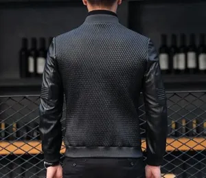 Nouvelle veste d'hiver en cuir imperméable coupe-vent et respirante pour hommes grande taille - Product Image 3