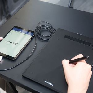 Tableta gráfica Star G960s Plus, 8192 niveles de presión, bolígrafo de 5080 LPI con borrador digital, frecuencia de actualización de 220 RPS, 4 teclas de presión - Product Image 4